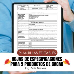 Fichas técnicas del cacao y el chocolate