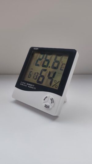 TERMOHIGROMETRO DIGITAL (MIDE TEMPERATURA AMBIENTE Y HUMEDAD RELATIVA)